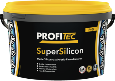 P409 SuperSilicon Gebinde P409 SuperSilicon | Matte Siliconharz-Hybrid-Fassadenfarbe